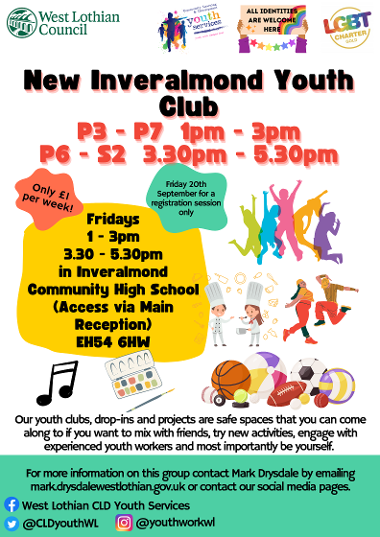 Inverlamond Youth Club Poster